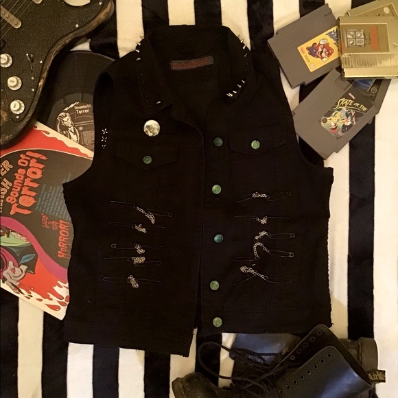 Creature From The Black Lagoon Custom studded Vest - Picture 3 of 7